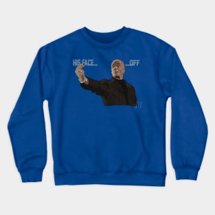 Face/Off: His Face... OFF Crewneck Sweatshirt